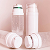 Plastic jar Airless Plus container with piston